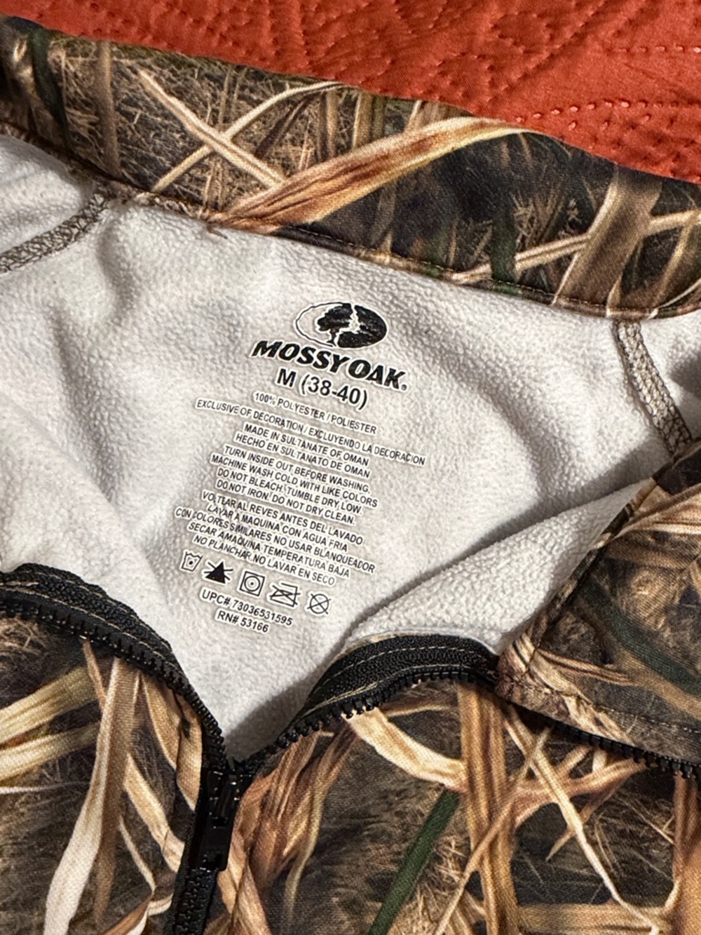 Mossy Oak Realtree Camo Half-Zip Jacket - Brown & Green